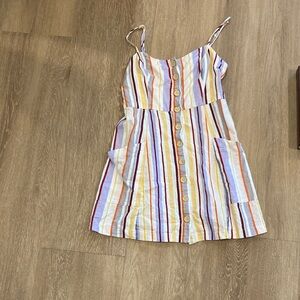 Multicolor striped dress